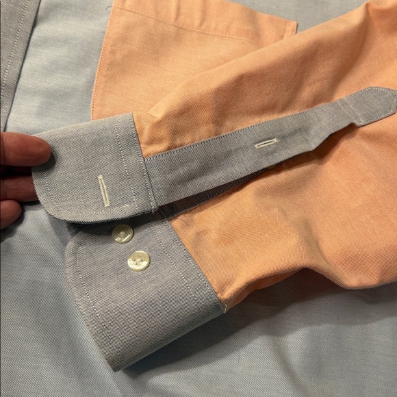 Brooks Brothers Multicolor Color Block Button Down Shirt. Nearly new XXL - Picture 8 of 9